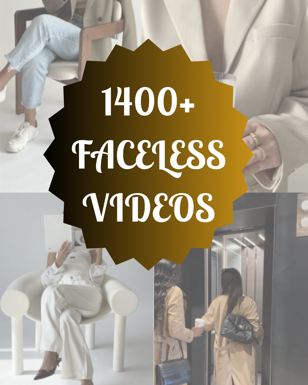1400+ Faceless Aesthetic videos W/ MRR